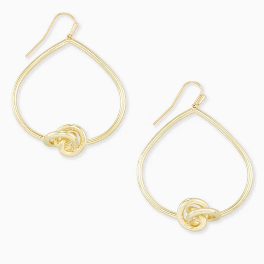Kendra Scott Presleigh Love Knot Earrings Gold